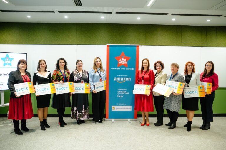 Inițiativă de toată lauda: zece învățătoare din mediul rural ieșean recompensate de compania Amazon pentru impactul avut în comunitate