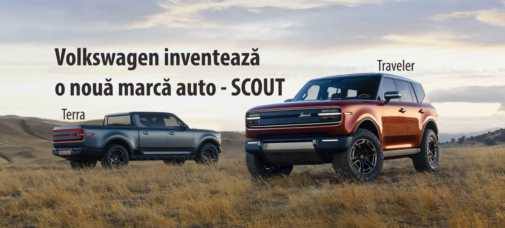 Scout, noua marcă VW: Off-roadere inovatoare cu propulsie electrică și combustie