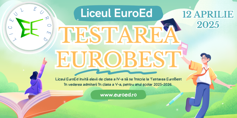 Admitere clasa a V-a la Liceul EuroEd pentru anul școlar 2025-2026