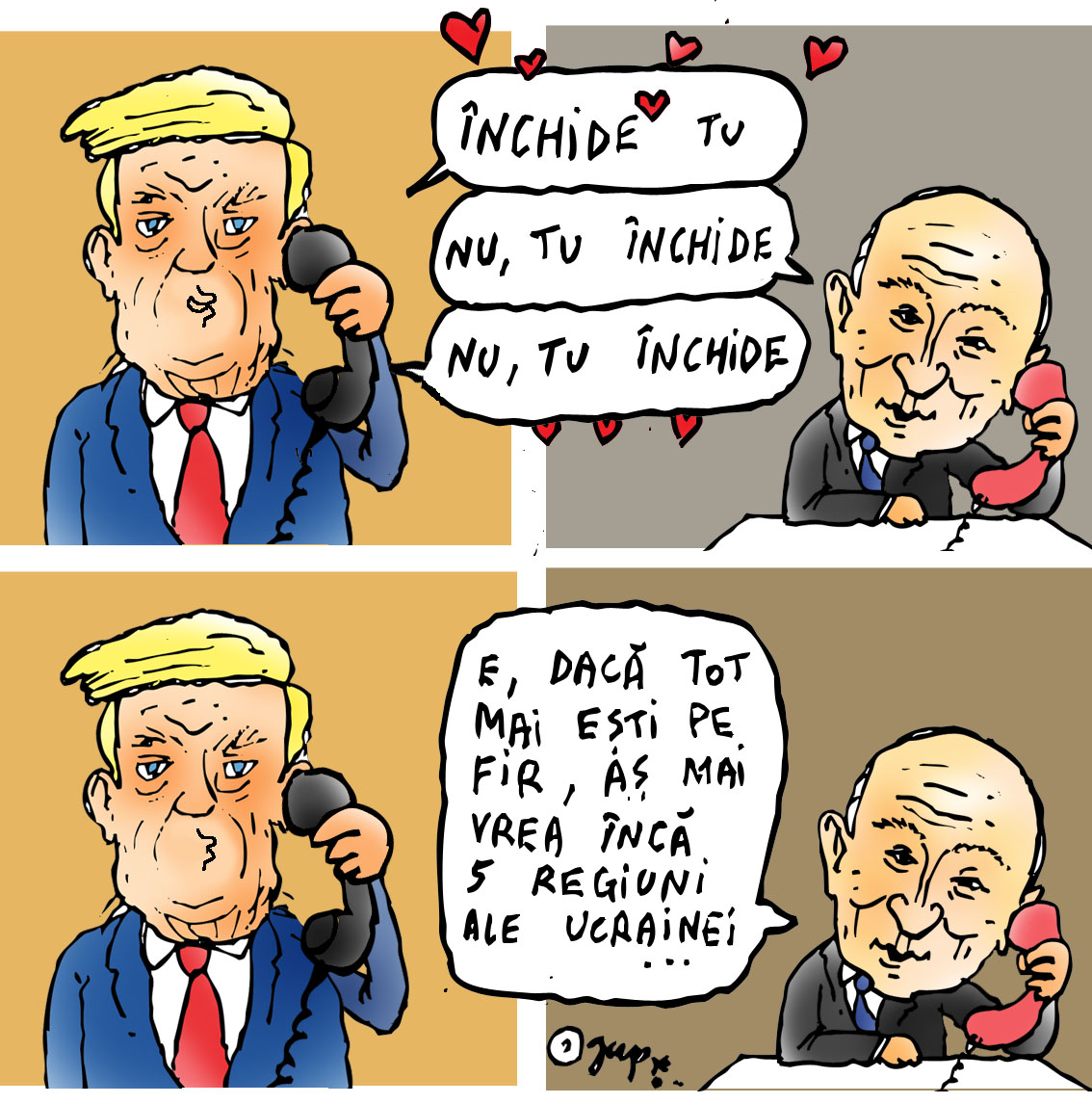 Trump și Putin la telefon