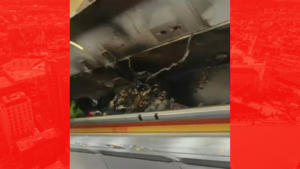 VIDEO Momente de panică la bordul unui avion al companiei Hong Kong Airlines. Un incendiu a izbucnit în interiorul cabinei
