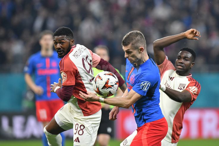 Victorie facilă pentru Lyon la București cu FCSB după ce francezii au introdus câțiva titulari (3-1). Meci greu în weekend pentru Olympique