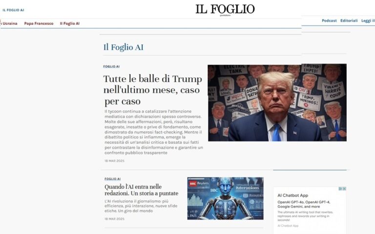 Prima ediţie din lume a unui ziar generat de inteligenţa artificială, publicat în Italia