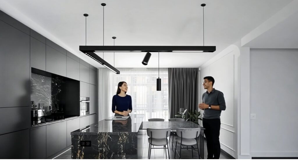  Iluminat modern cu șină magnetică – eleganță în orice spațiu (P)