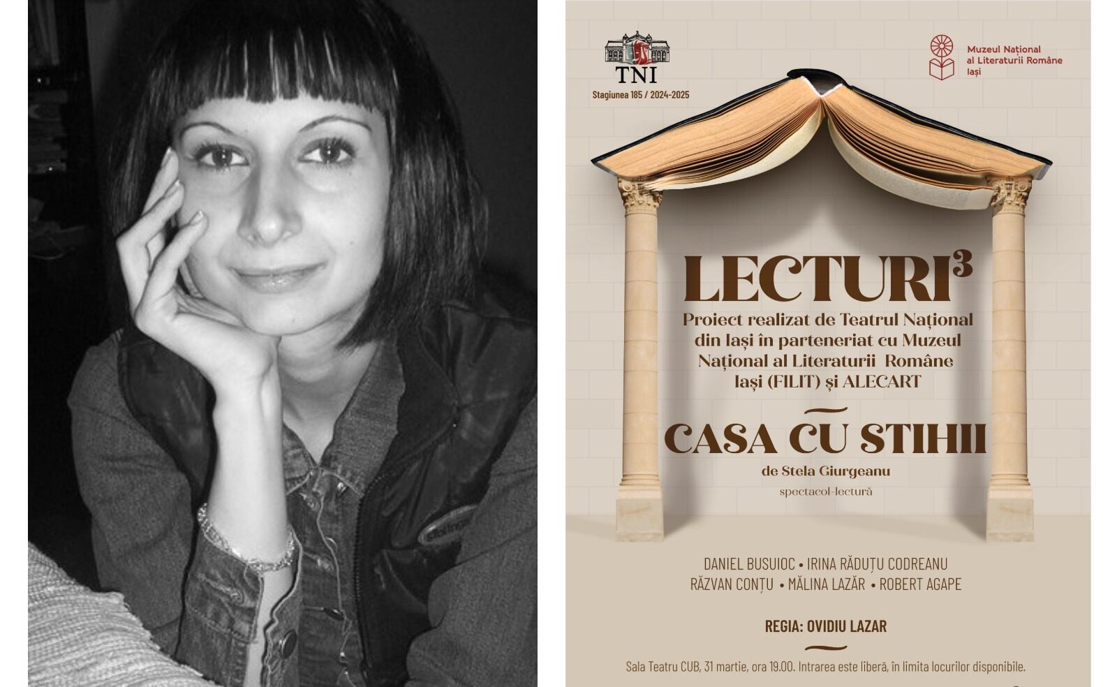 Spectacolul-lectură „Casa cu stihii” de Stela Giurgeanu în premieră la Teatru³: „O piesă despre o umanitate în pragul colapsului”