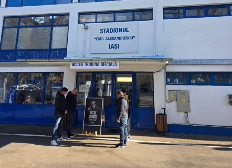 Sâmbătă, la stadionul din Copou, ieșenii își pot lua rămas bun de la Vasile Simionaș