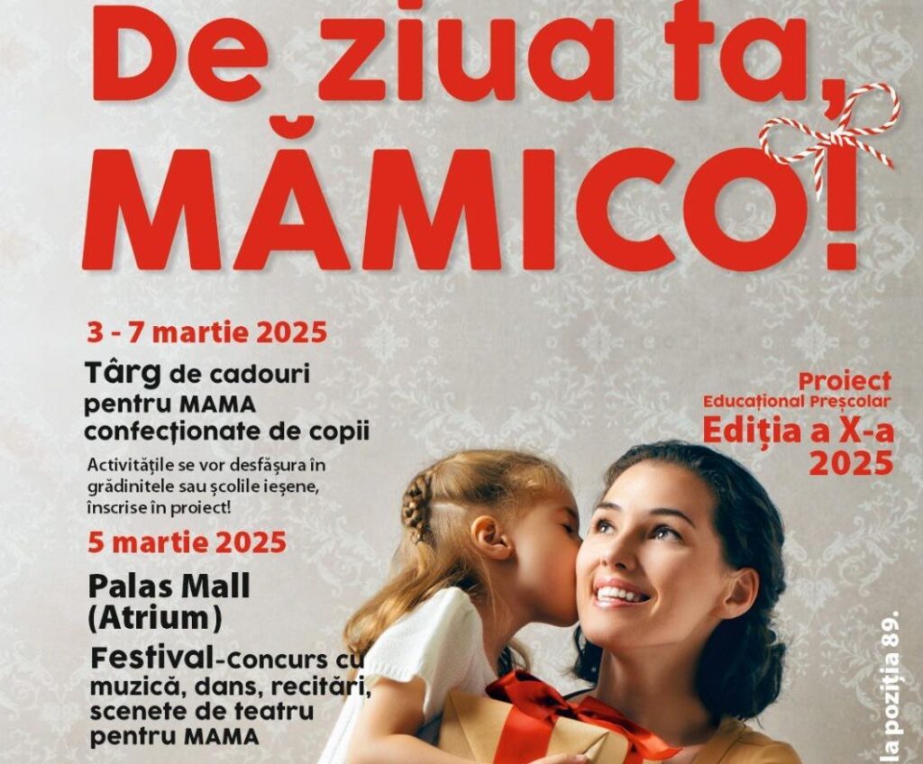  Festival dedicat mamelor – Peste 450 de preșcolari din Iași, pe scena Palas Mall