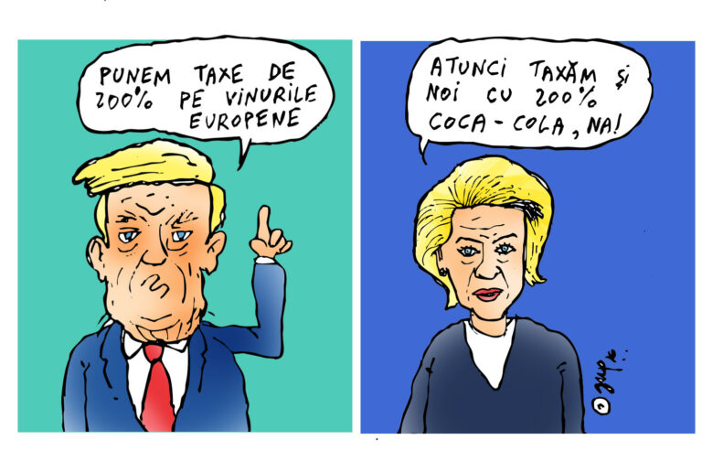 Trump vrea să taxeze vinurile europene