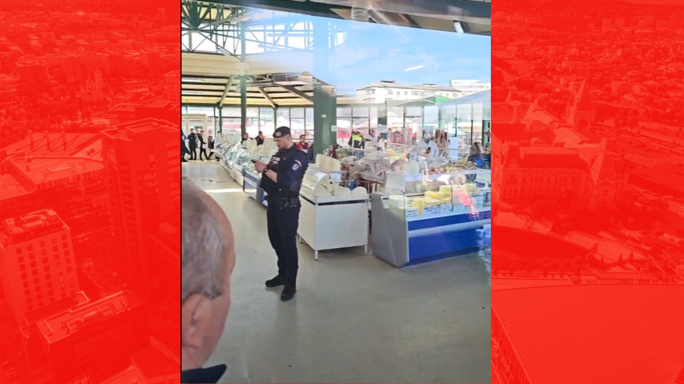 VIDEO Scandal în piața Alexandru cel Bun între inspectorii de control și comercianți. DSV anunțase anterior controale masive înainte de Paște