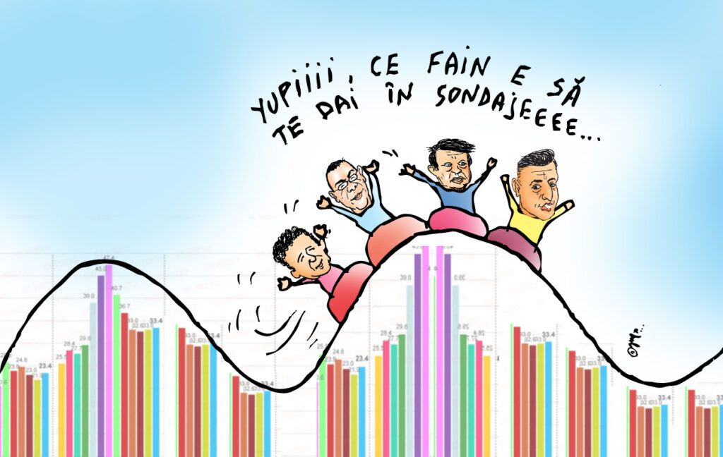  Candidații se dau în sondaje!
