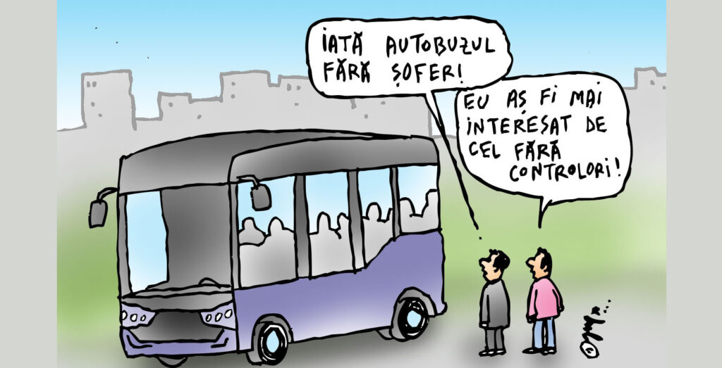  Autobuzul care merge fără șofer