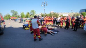 Campionatul național de descarcerări a început azi la Iași. Primele imagini de la inedita competiție a echipajelor ISU - GALERIE FOTO/VIDEO