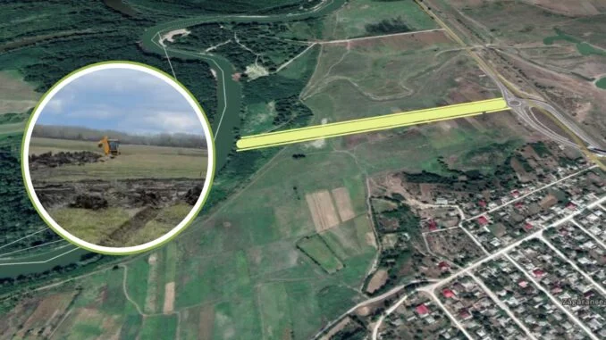 VIDEO Au început lucrările la drumul de acces către noul „Pod de Flori” de la Ungheni. Traseul Iași-Chișinău va fi mai scurt pe aici