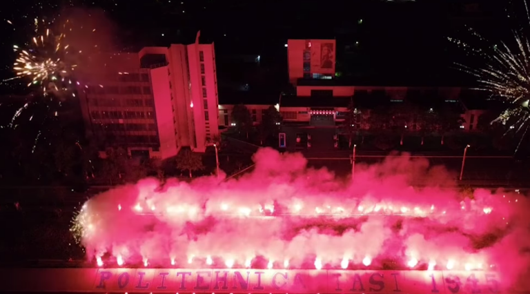 Suporterii FC Politehnica 1945 Iași „au dat foc” la splai Bahlui! VIDEO
