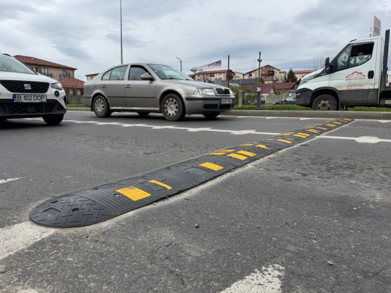 Minune de Paște: covoare antiderapante în locul „cocoașelor” care au oprit traficul pe Europeană