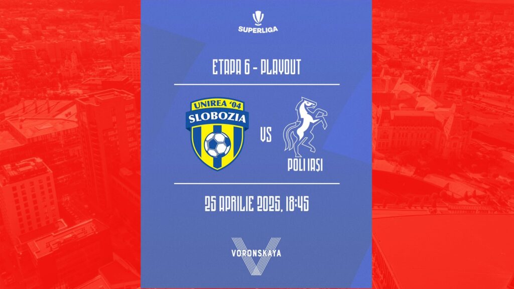  LIVE TEXT Unirea Slobozia-Politehnica Iași, ora 18:45. Etapa a VI-a play-out (1-1)