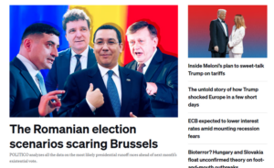 POLITICO numește alegerile din România „un vot existenţial” și analizează toate datele despre cele mai probabile runde ale prezidenţialelor 