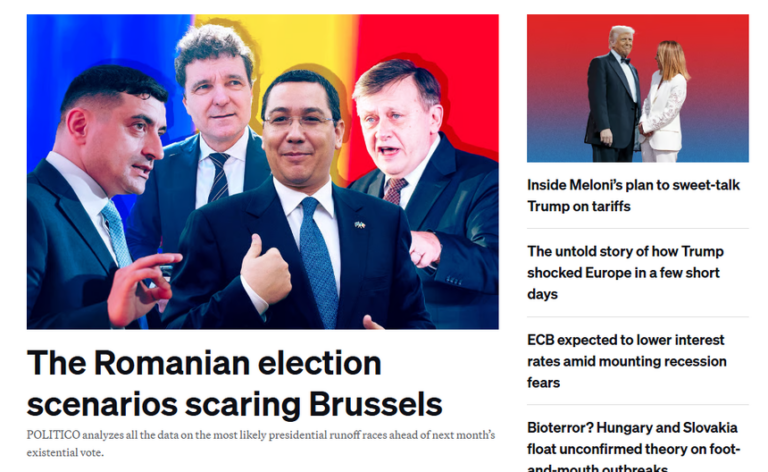 POLITICO numește alegerile din România „un vot existenţial” și analizează toate datele despre cele mai probabile runde ale prezidenţialelor 