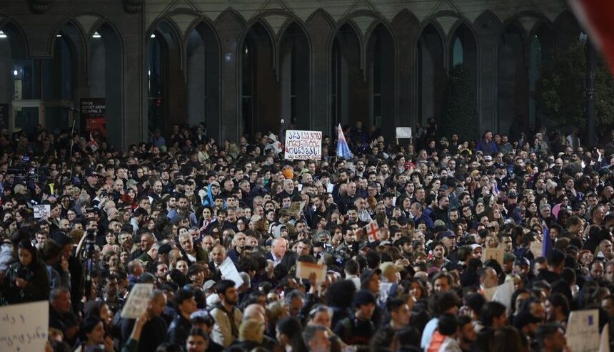 Guvernul din Georgia a concediat 700 de funcţionari publici pentru că au susţinut manifestaţiile pro-UE