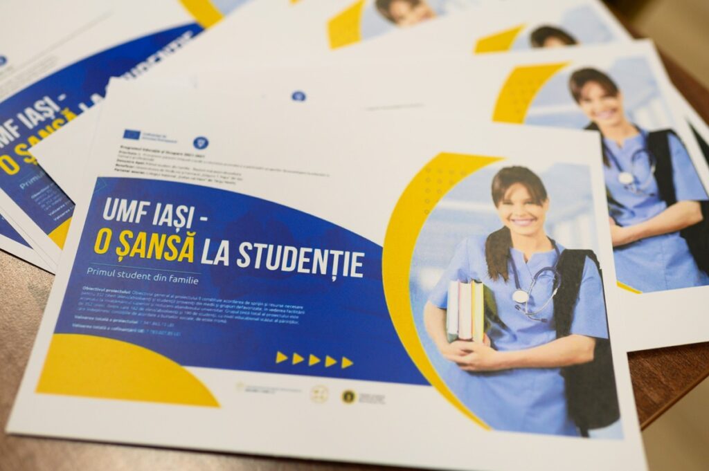 Programul „Primul student din familie”, lansat de UMF pentru 352 de elevi şi studenţi – FOTO