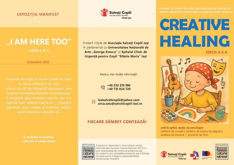 Creative Healing - Ediția a-II-a, Proiect al Asociației Salvați Copiii Iași