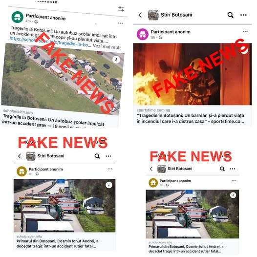  Val de știri false despre tragedii în Botoșani, distribuite masiv pe Facebook. Ce spun autoritățile