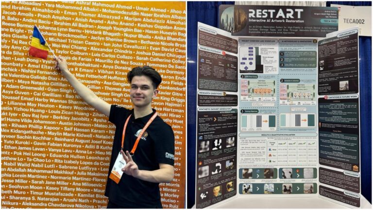 Restaurarea artei cu ajutorul inteligenței artificiale. Un elev de la Liceul de Informatică din Iași a creat un program care reface operele de artă