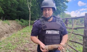 Un proiectil descoperit din întâmplare a mobilizat echipa pirotehnică