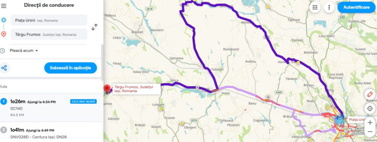 Drumul Iași - Târgu Frumos, deviere Waze prin Copou și Focuri din cauza accidentului de la Lețcani. Timpul s-a triplat