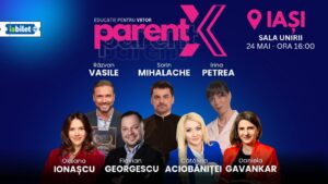 PARENTX - evenimentul care a revoluționat educația părinților și copiilor în România, revine pe 24 mai la Iași