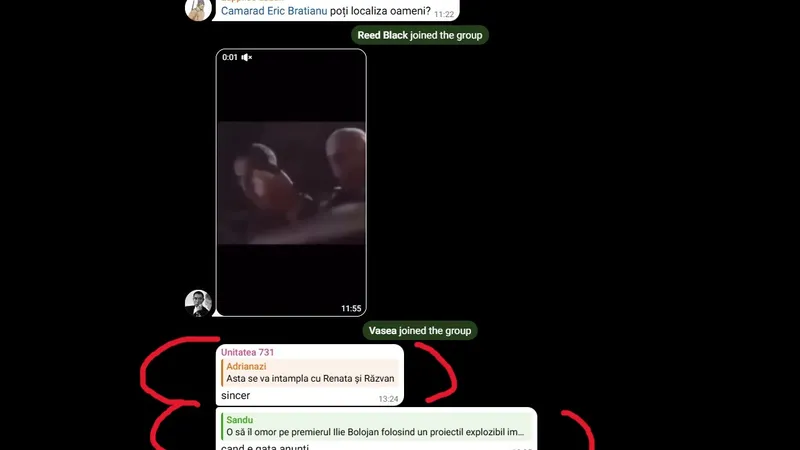  Discuții pe o rețea socială despre bombe artizanale și lichidarea „premierului” Bolojan