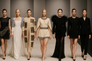 Catwalk digital impresionant pentru publicul Romanian Fashion Week. Povestea desginerului care face genți sculptate în sticlă