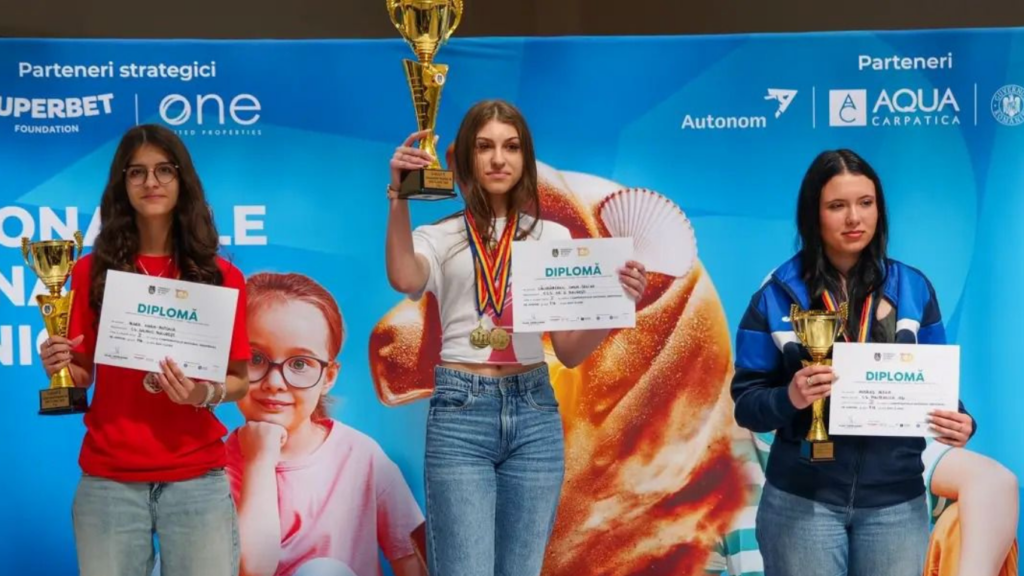  Trei elevi de la CS Politehnica Iași, medaliați la Campionatele Naționale de șah pentru copii și juniori