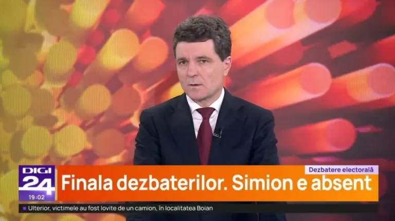 LIVE - VIDEO: Simion fuge din nou de dezbatere. Nicușor Dan, singur la Digi24