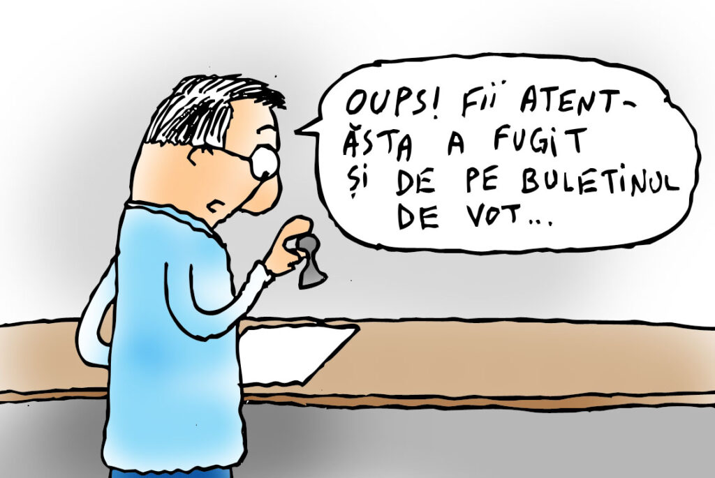  În cabina de vot