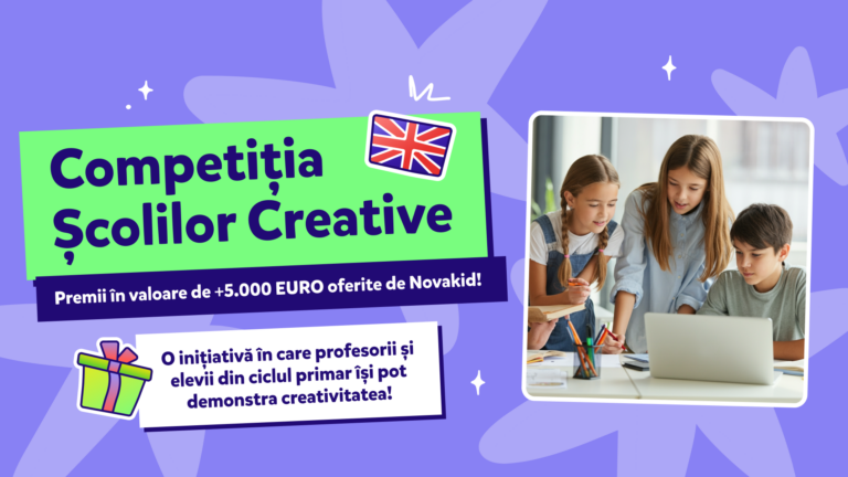 Novakid.ro a lansat „Competiția Școlilor Creative”, o campanie adresată claselor primare, cu premii de peste 5.000 de euro (P)