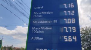 Prețul benzinei a trecut din nou de 7 lei pe litru în stațiile de carburanți din Iași