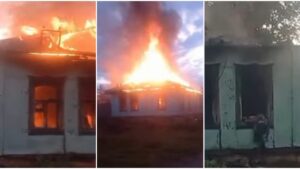 Rușii au atacat cu drone Bucovina. O gară a ars puternic