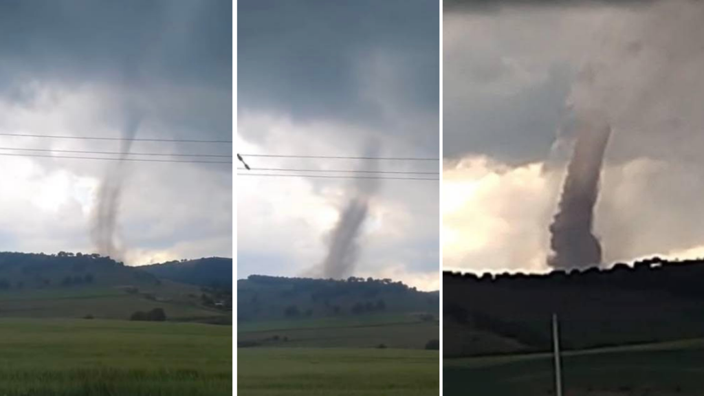  VIDEO/FOTO| Tornadă filmată în județul Tulcea. Imagini rare, surprinse de localnici