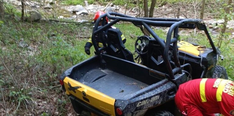 Tânăr grav rănit, după ce a căzut cu un ATV într-o pădure din Prahova. A fost solicitată și intervenția unui elicopter SMURD