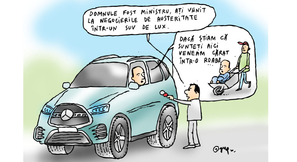  Fostul ministru se gândește la austeritate dintr-un SUV de lux