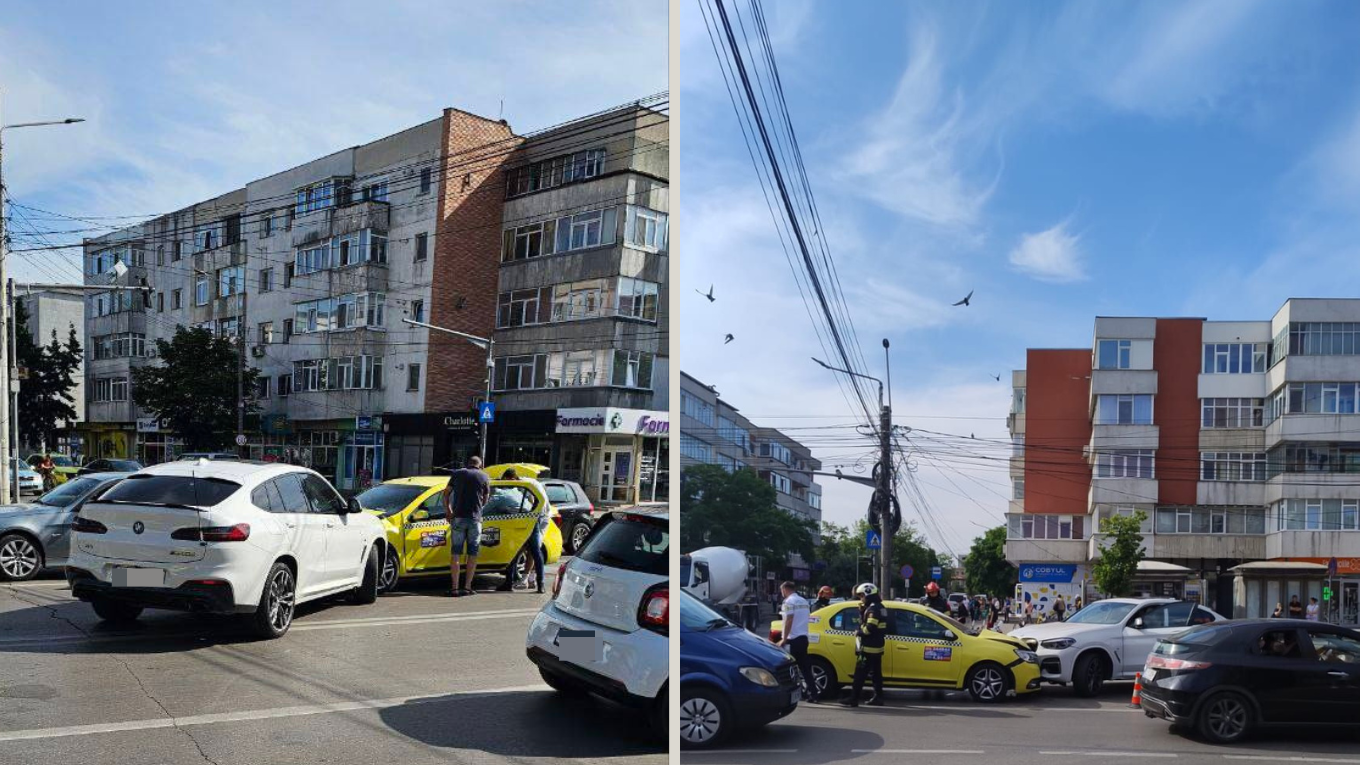 Un copil a fost rănit după ce două autoturisme s-au ciocnit în zona Podul de Fier