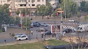 Accident cu o mașină de Poliție în Podu Roș - FOTO/VIDEO