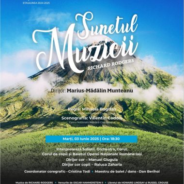 Primul spectacol din iunie la Opera Iași. Programul complet al evenimentelor lunii