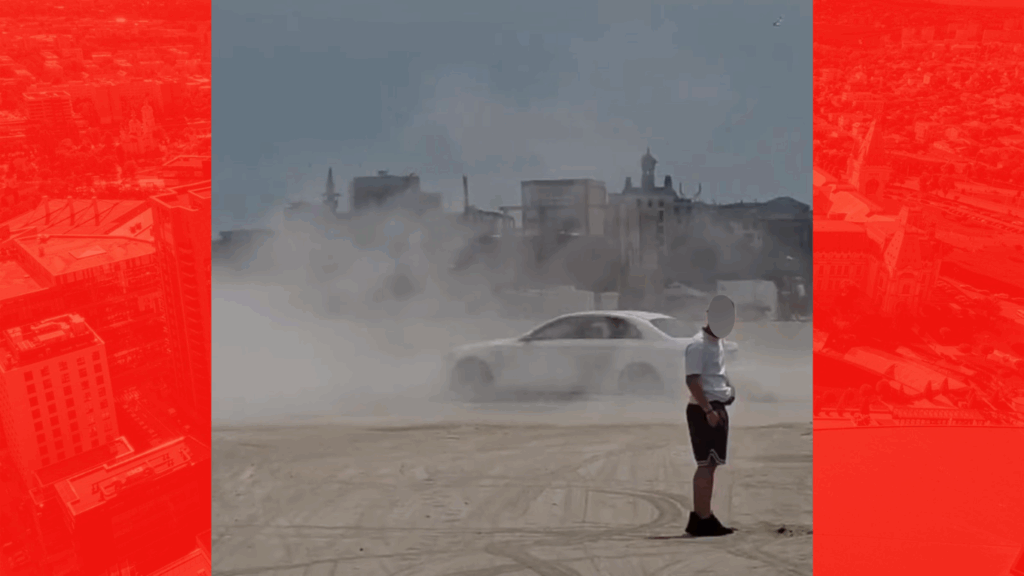 Distracția l-a costat scump! Amenda uriață primită de un bărbat care făcea drifturi pe o plajă din Constanța