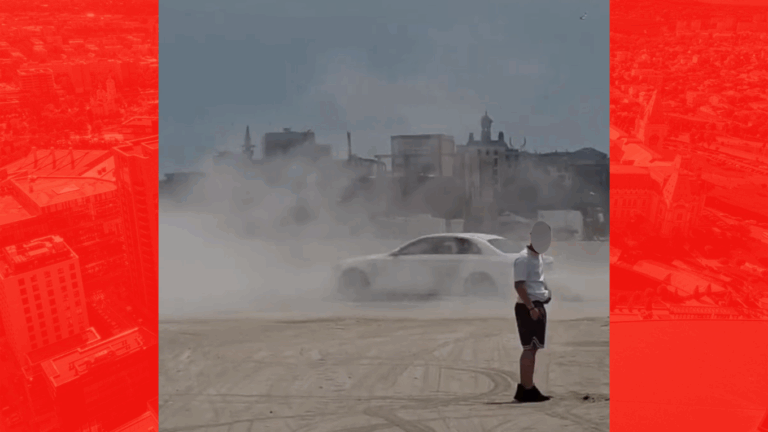 Distracția l-a costat scump! Amenda uriață primită de un bărbat care făcea drifturi pe o plajă din Constanța
