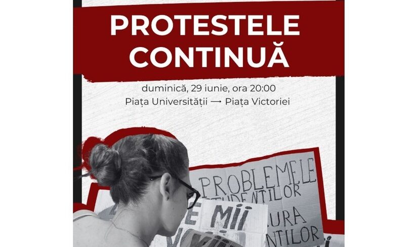 Elevii şi studenţii protestează duminică, în Capitală, faţă de scăderea fondului de burse: Nu din burse strângi averi, stimaţi politicieni!