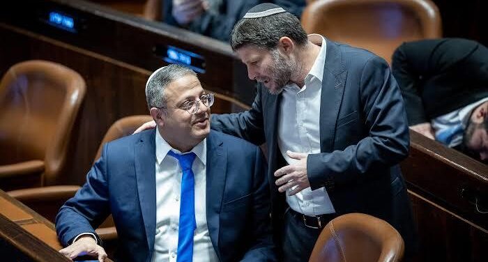 Cinci ţări, între care Marea Britanie, au impus sancţiuni împotriva a doi miniştri israelieni extremişti