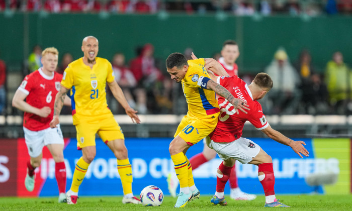 Naţionala tricoloră a fost învinsă cu 2-1 de Austria în preliminariile Cupei Mondiale din 2026