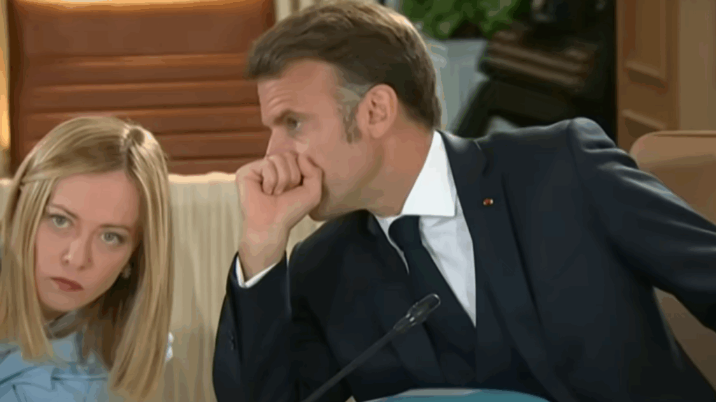 Ce a făcut Giorgia Meloni într-o discuție secretă cu Macron la summitul G7 din Canada. Imaginile au devenit virale – VIDEO